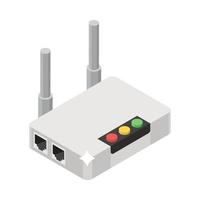 elementos del router wifi vector