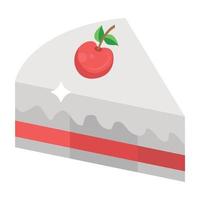 Cake Slice Elements vector