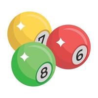 Billiard Balls Concepts vector