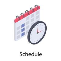 Event Schedule Concepts vector