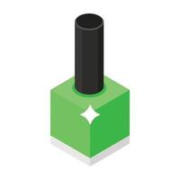 conceptos de esmalte de uñas vector