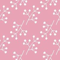 Cute Simple Flora Seamless Pattern vector