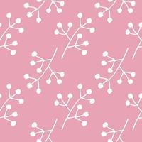 Cute Simple Flora Seamless Pattern vector