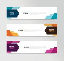 Vector Abstract Banner Design Web Template