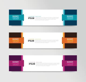 Vector Abstract Banner Design Web Template