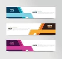 Vector Abstract Banner Design Web Template