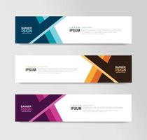 Vector Abstract Banner Design Web Template