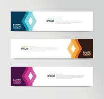 Vector Abstract Banner Design Web Template