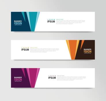 Vector Abstract Banner Design Web Template