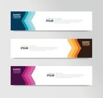 Vector Abstract Banner Design Web Template