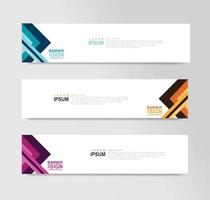 Vector Abstract Banner Design Web Template