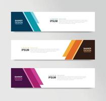 Vector Abstract Banner Design Web Template