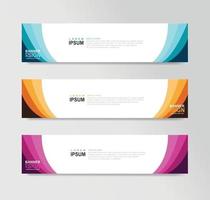 Vector Abstract Banner Design Web Template