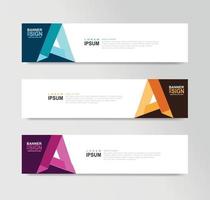 Vector Abstract Banner Design Web Template