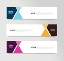 Vector Abstract Banner Design Web Template