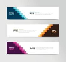 Vector Abstract Banner Design Web Template