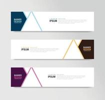 Vector Abstract Banner Design Web Template