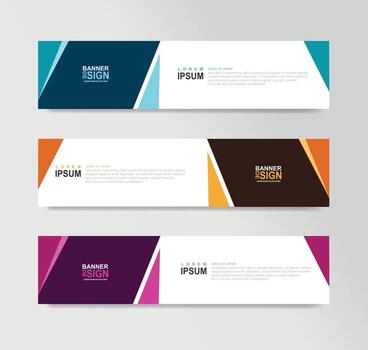 Vector Abstract Banner Design Web Template