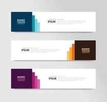 Vector Abstract Banner Design Web Template