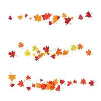 hojas de otoño arce vector