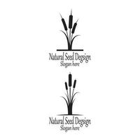 Reeds icon vector design template and symbol