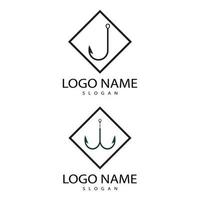 Fishing hook icon design template vector illustration