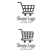 Basket store and Shopping Cart Logo vector Template Illustration Design