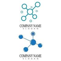 Molecule symbol logo template vector illustration design