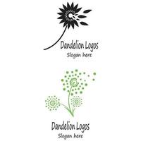 Dandelion vector icon design template