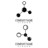 Molecule symbol logo template vector illustration design