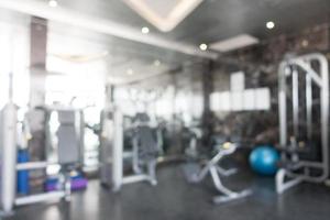 Abstract blur fitness and gym interior photo