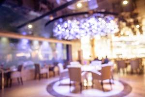 Abstract blur restaurant and coffee shop cafe interior photo