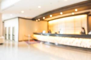 Abstract blur lobby and hotel interior photo