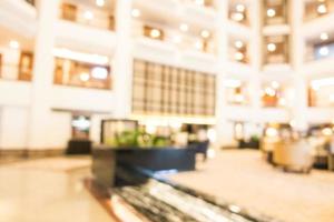 Abstract blur and defocused beautiful luxury hotel lobby and lounge photo