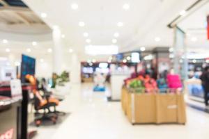 Abstract blur and defocused shopping mall photo