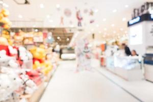 Abstract blur and defocused shopping mall photo