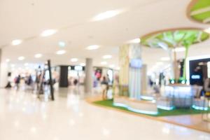 Abstract blur and defocused shopping mall photo