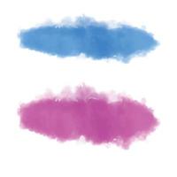 Watercolor patch background vector