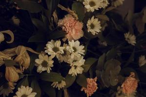 Colorful vintage flowers photo