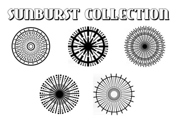 Big collection sunburst best quality. Burs.Sunrise rays light burst line shine sunshine sunbeam vintage border symbol.