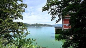 corbara lake in umbria bathing place with beaches video