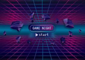 Game zone game on abstract art background vector