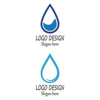 Water drop Logo Template vector illustration design