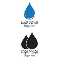 Diseño de ilustración de vector de plantilla de logotipo de gota de agua