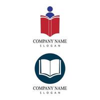 Book reading logo and symbols template icons app vector