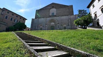 todi church of san fortunate as soon as the town and its steps video
