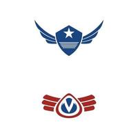 Wing Concept icon Template vector illustration design