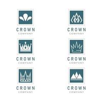 Crown Logo Template vector icon illustration design