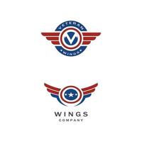 Wing Concept icon Template vector illustration design