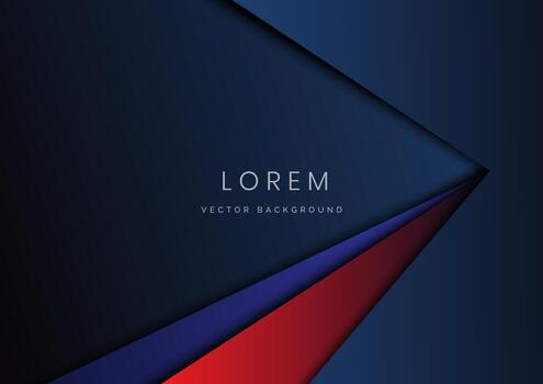 Abstract template blue and red elegant geometric layer background. Modern concept. vector